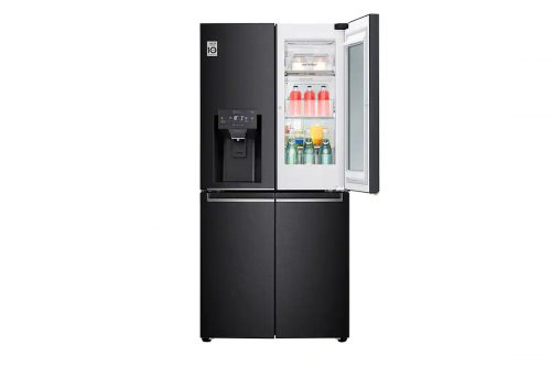 LG 570-Litres Fridge GC-X22FTQKL; Net 426(L) | Slim French Door Fridge, with InstaView Door-In-Door™, Frost Free Side By Side Refrigerator - Black