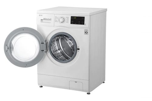 LG FH2J3QDNP0 Front Load Washer, 7 Kg, 6 Motion Direct Drive, Smart Diagnosis™ Washing Machine - White