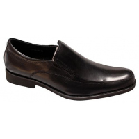 Men's Leather Designer Front Pointed Gentle Shoes - Black