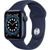 New Apple Watch Series 6 (GPS, 40mm) - Blue Aluminium Case with Deep Navy Sport Band