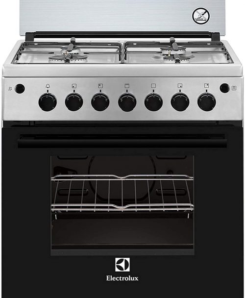 Electrolux Full Gas Cooker 60x60cm EKG6000G6Y; With Gas Oven & Grill - Silver