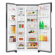 LG GC-B247KQDV 679 Ltr, Inverter Linear Compressor, Multi Air Flow, Multi Digital Sensors, Express Freezing, Smart Diagnosis™, Side by Side Refrigerator LG Fridges TilyExpress