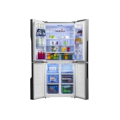 Hisense 561 - Litres Multi Door Frost Free Fridge - Black Glass Finish Refrigerator RQ561N4AB1