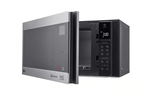 LG MS2595CIS Microwave Oven, 25litres, Silver, Smart Inverter with 10year warranty, Smart Auto Cook, Full Glass Touch/Dual Control, LED Lighting