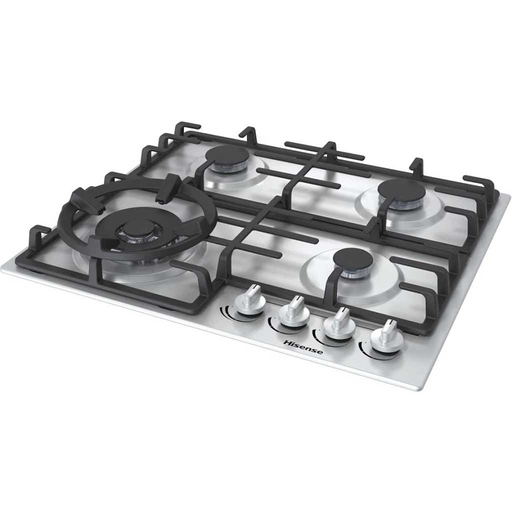 Hisense  60cm 4 Gas Cooker Hob - Stainless Steel