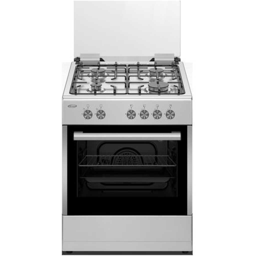 Venus Cooker 60x50cms 4 Gas Burners, Electric Oven Cooker With Grill, Auto Ignition VC6606 -Stainless Steel