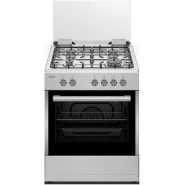 Venus Cooker 60x50cms 4 Gas Burners, Electric Oven Cooker  With Grill, Auto Ignition VC6606  -Stainless Steel