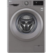 LG F2J5NNP7S Front Load Washer, 6 Kg, 6 Motion Direct Drive, Add Item, ThinQ Washing Machine – Silver Washing Machines TilyExpress 2