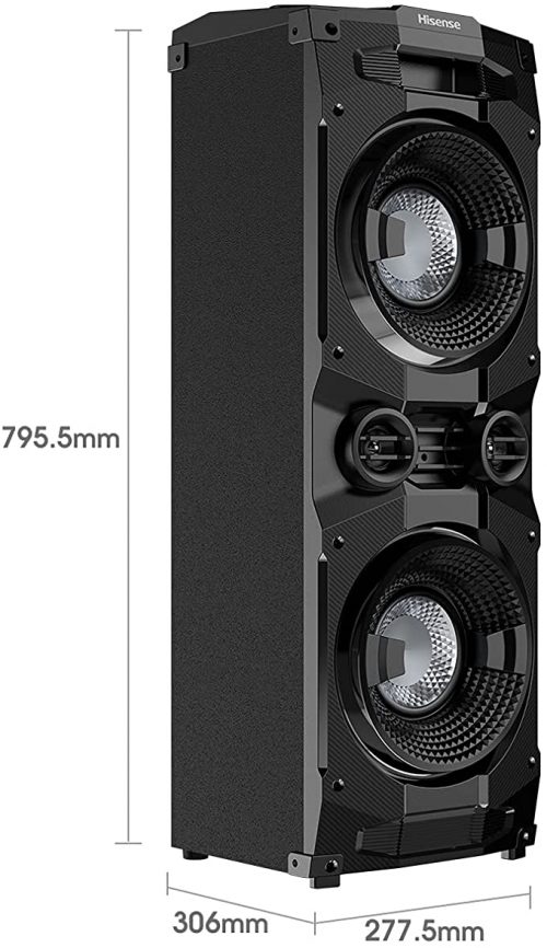 Hisense HP130 400W High Power Party Audio Speaker System - Black