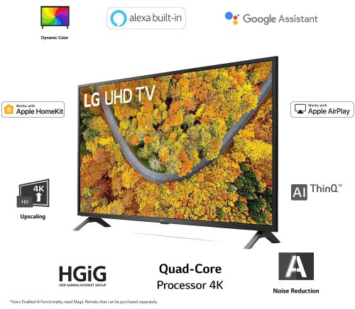 LG 65 inches 4K Ultra HD Smart LED TV  (Rocky Black)