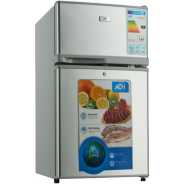 ADH BC-98 98 - Litres Fridge, Top Mount Freezer Double Door Refrigerator - Silver