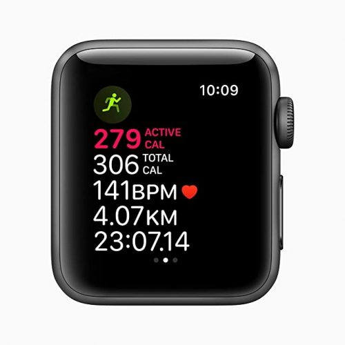 Apple Watch Series 3 (GPS, 38mm) - Space Grey Aluminium Case with Black Sport Band