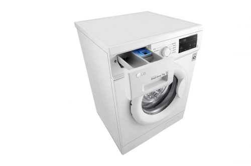 LG FH2J3QDNP0 Front Load Washer, 7 Kg, 6 Motion Direct Drive, Smart Diagnosis™ Washing Machine - White