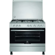 Electrolux Cooker, 90x60CM, Full Gas, Cast Iron Pan Support, Auto Ignition, Oven & Grill, Full Safety, Steel, EKG9000G9U Gas Cookers TilyExpress 2