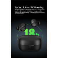 Oraimo Original Earbuds 2 Super Bass Wireless Stereo Earbuds - Black