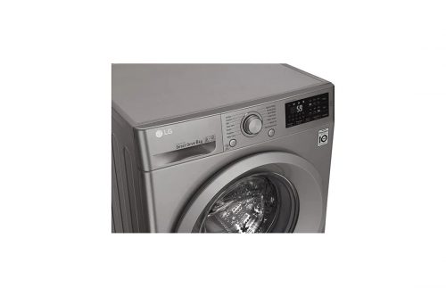 LG F2J5NNP7S Front Load Washer, 6 Kg, 6 Motion Direct Drive, Add Item, ThinQ Washing Machine - Silver