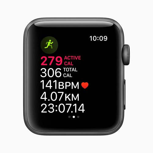 New Apple Watch Series 3 (GPS, 42mm) - Space Grey Aluminium Case with Black Sport Band