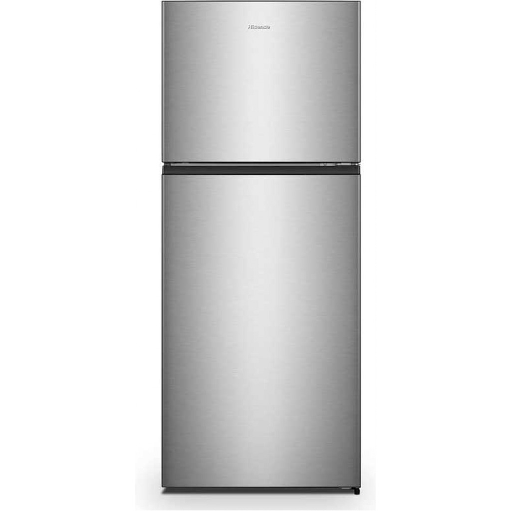 Hisense 488 - liters Refrigerator RT488N4ASU; Double Door Fridge, Frost Free Top Mount Freezer - Silver