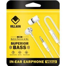VILLAON VE212 Superior Bass Earphone - Black