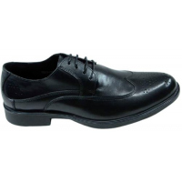Men’s Paforated Formal Shoes – Black Men's Oxfords TilyExpress 3