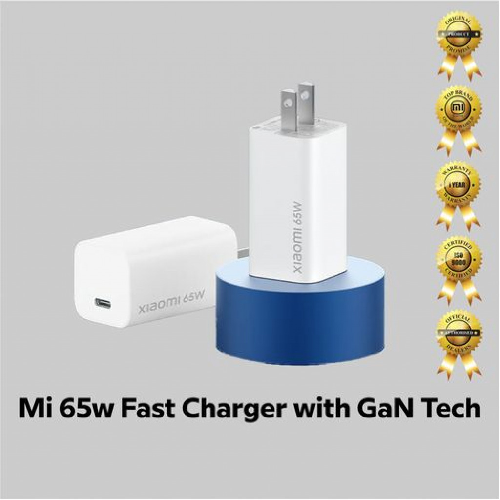 Mi 65w Fast Charger with GaN Tech