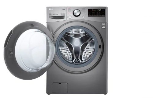 LG F0L9DGP2S Washer & Dryer | 15 / 8 Kg | Bigger Capacity | AI DD | Steam | ThinQ Washing Machine - Silver