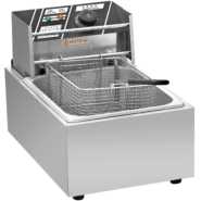 ADH 1-Tank Electric Deep Fryer HEF-81 -Silver Deep Fryers TilyExpress