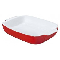 Pyrex Rectangle Ceramic Oven Serving Baking Dish 30 X 22Cm- Red