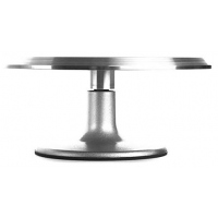 12 Inch Rotating Cake Decorating Revolving Pottery Stand Turntable, Silver