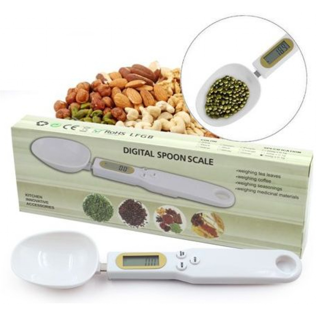 Electronic Measuring Spoon Adjustable Digital Weighing Scale 1-500g Measuring Tools & Scales TilyExpress