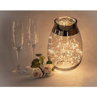 Glass Lights, Flower Vase For table, living room kitchen Decor, Grey Vases TilyExpress 9