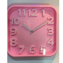 Wall Clock For Kitchen, Office, Bedroom, Living Room Decor-Pink Wall Clocks TilyExpress