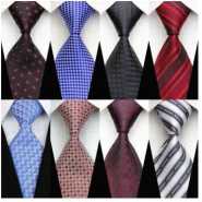 8 in 1 Pack of Men's Designer Neckties - Multi-color. Designs May Vary.