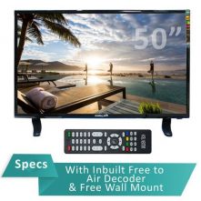 Golden Tech Smart 50-Inch 4K UHD Smart Android TV; In-built Decoder LED TV – Black Smart TVs TilyExpress