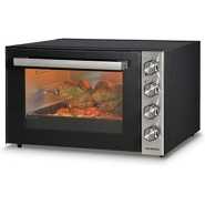 Luxell 70 Litres Electric Oven Cooker Grill, Double Glass - Black