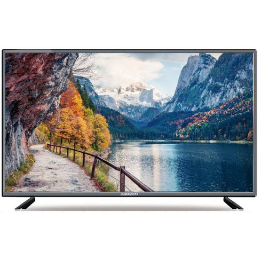 Global Star 55-Inch 4K UHD Smart Android LED TV With In-built Free To Air Decoder - Black