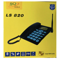 SQ Mobile SQ LS-820 Dual Sim Gsm Wireless Landline Desktop Phone - Black