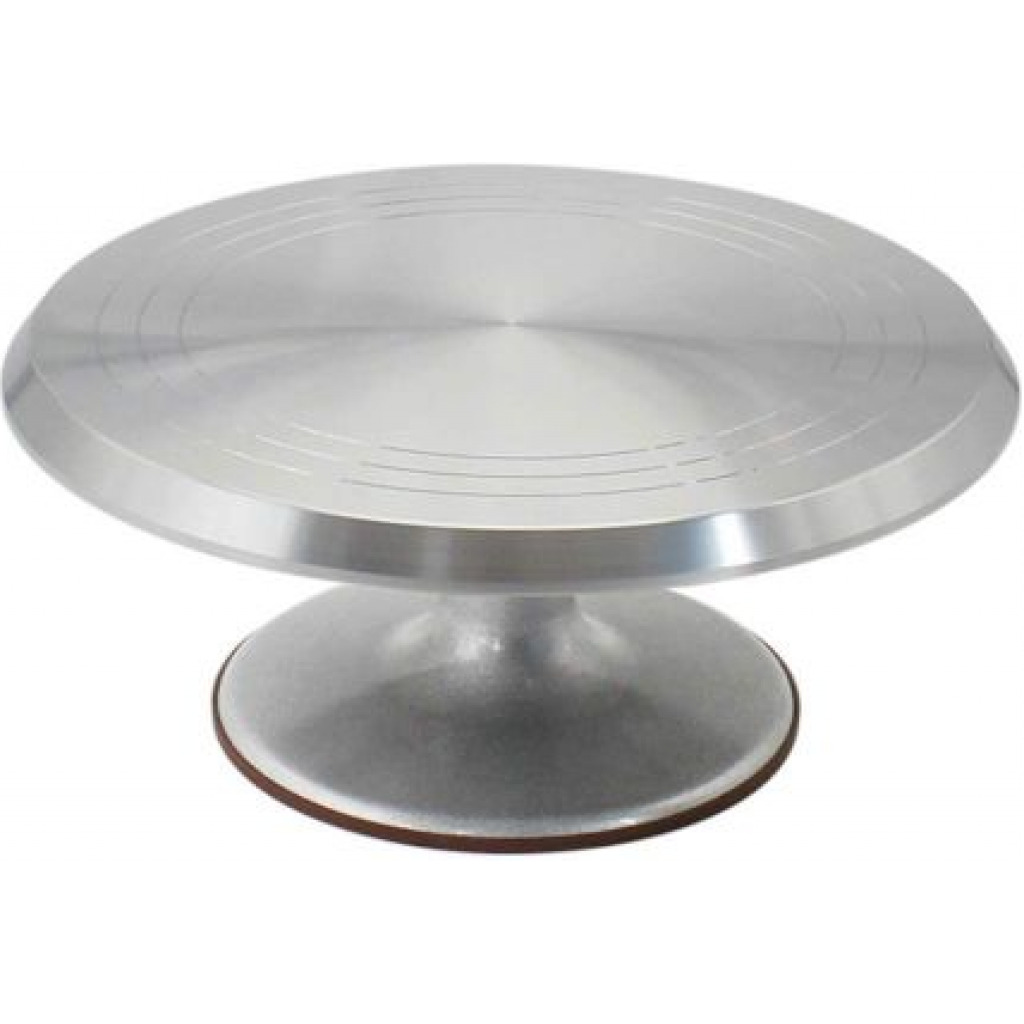 12 Inch Rotating Cake Decorating Revolving Pottery Stand Turntable, Silver Baking Tools & Accessories TilyExpress 8