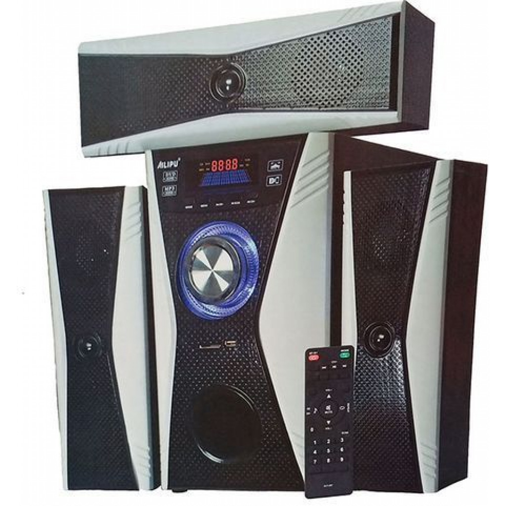 AILIPU SP-2380 Multimedia Subwoofer, Big Bass Home Theatre System ( Bluetooth, USB & FM) - White