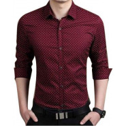 Mens Designer Shirt- Brown Men's Casual Button-Down Shirts