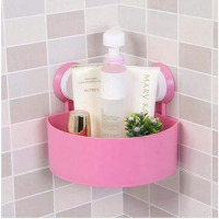 1Pc Corner Triangle Shelf Bathroom Kitchen Storage Rack, Color May Vary