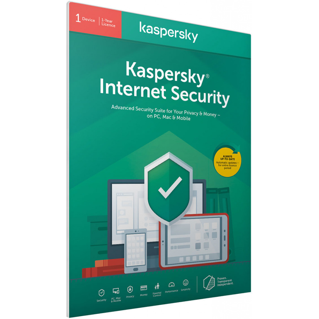 Kaspersky Internet Security Antivirus 2020 (1 Device, 1 Year)
