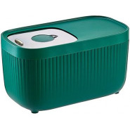 10kg Rice Bucket Insect-Proof & Moisture-proof Grain Storage Tank With Scale, Green Food Savers & Storage Containers