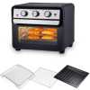 Sonifer 2-in-1 Toaster & Air Fryer Oven 22L, Black