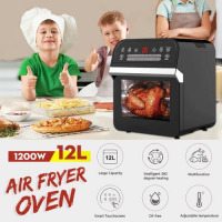 12L Air Fryer Oven Toaster Rotisserie Dehydrator Grill, Black Air Fryers TilyExpress 5