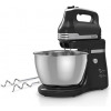 Saachi 5 Speed Hand Mixer with Stand Mixer With Stainless Steel Bowl, Silver