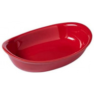 Pyrex Oval Ceramic Oven Serving Baking Dish 31 X 21Cm – Red