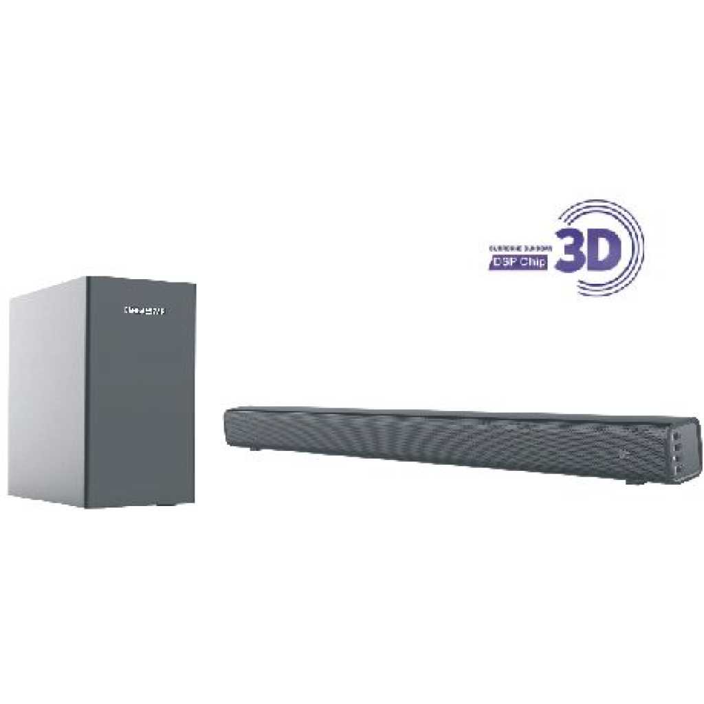 Globalstar Wired Subwoofer SoundBar GS-S505B - Black