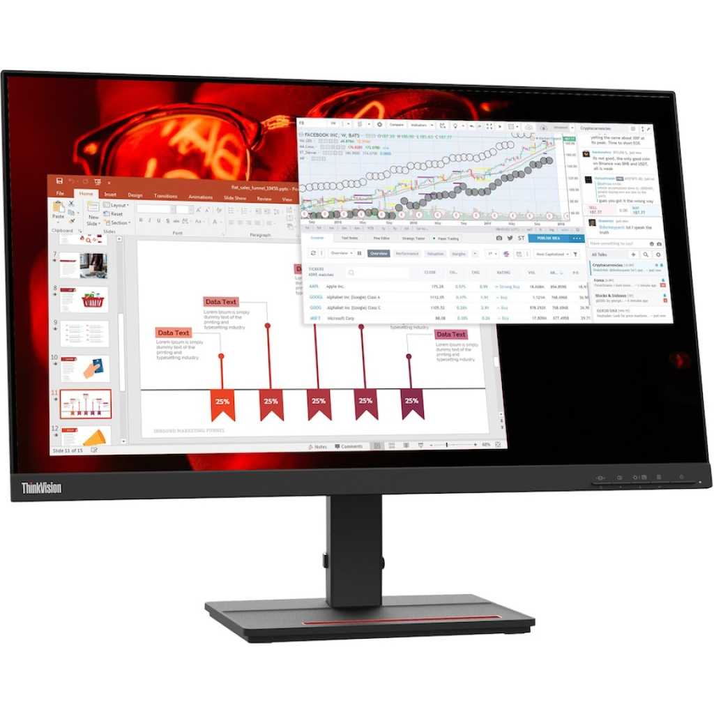 Lenovo ThinkVision S27e-20 FHD Monitor (27 inch) - Black