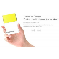 Mini Portable Smartphone Pocket Projector HDMI-Compatible AV USB HD 1080p Video Media Player For Home Theater PC Laptop, Yellow.